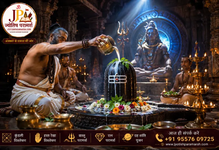 Rudrabhishek ritual for Lord Shiva blessings